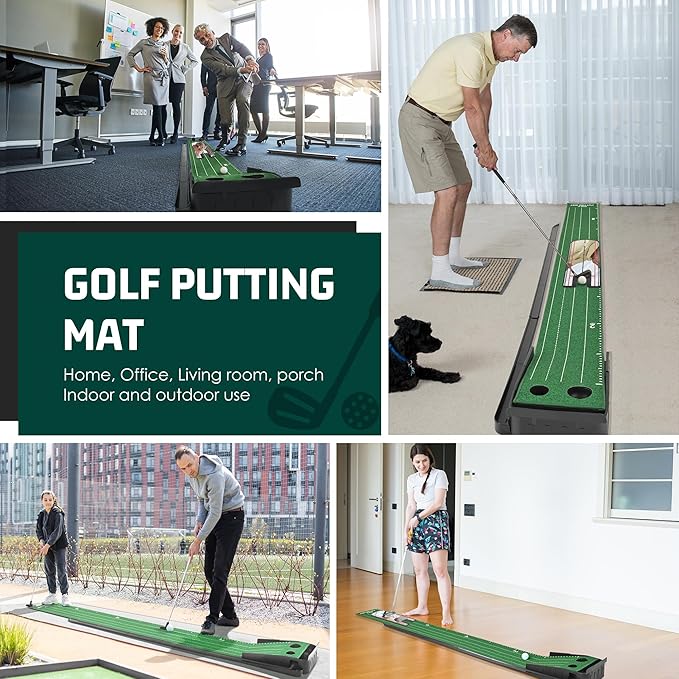 ropoda 9ft Golf Putting Green, Classic or with a Putting Mirror