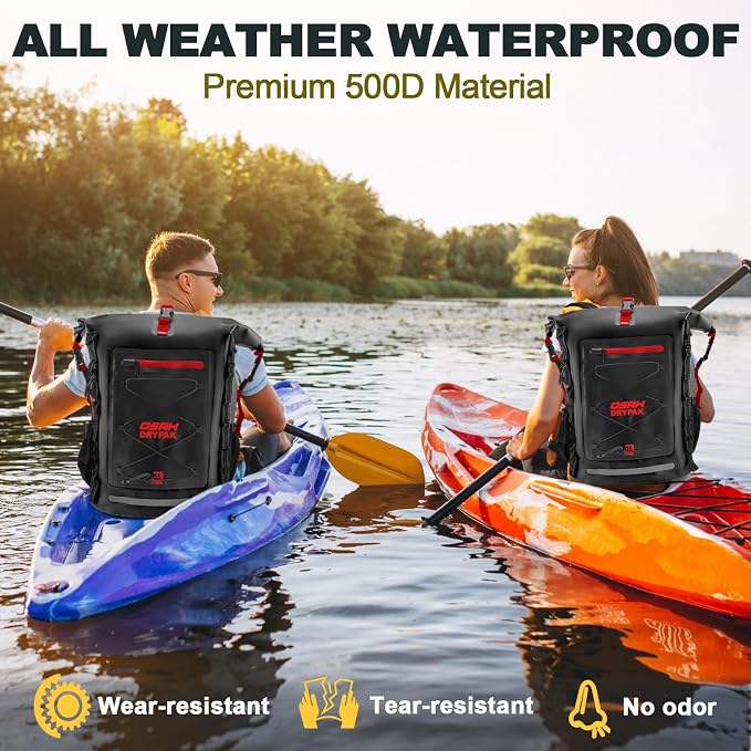 OSAH DRYPAK Waterproof Backpack Dry Bag 25L/35L/55L/85L β Heavy Duty Roll-Top Hiking Backpack Sack Keeps Gear Dry for Travel, Kayaking, Boating, Camping, Rafting and Fishing