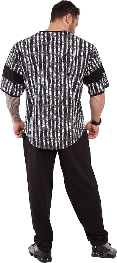 Men's T-Shirt Oversize | Bodybuilding and Fitness Workout Rag Top, Cotton Active Wear Shirt