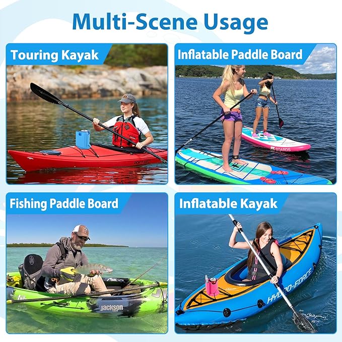 2Pack Paddleboard Cup Holder, Paddle Board and Kayak Drink Holder, 2-in-1 Drink & Phone Holder, Paddleboard Accessory for Surfboards, Canoes, SUPs, Kayaks, Boats (Blue)