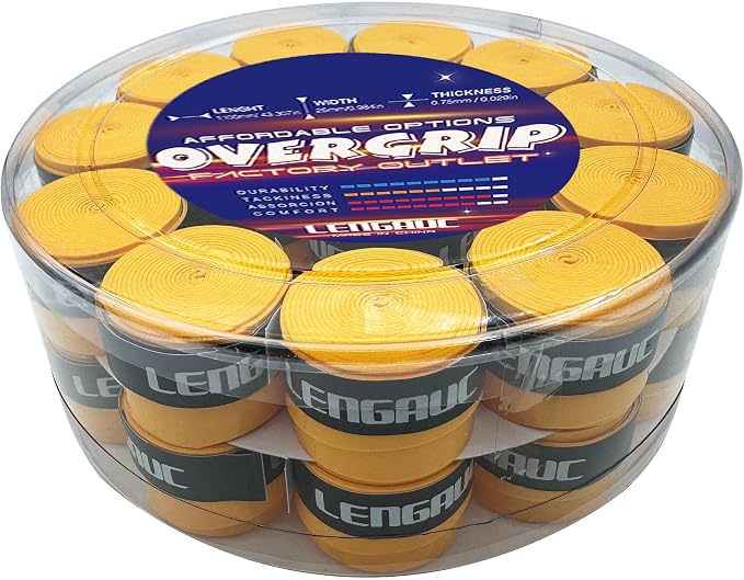 Tacky Overgrips,Tennis/Badminton/Pickleball/Paddle 30/60 Pack, Tacky Anti-Slip and Absorbent Grip, Colorful,Comfort Grip Tape,Absorb Sweatbands Anti Slip