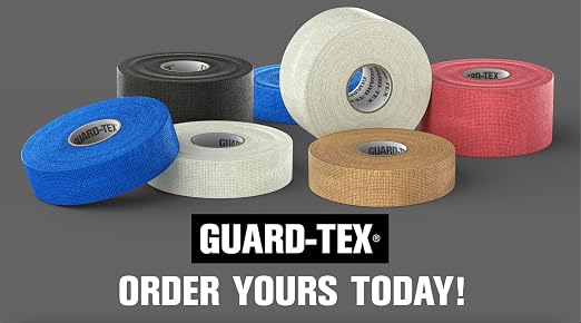 Guard-Tex® Blue Finger Tape 3/4 inch - Self-Adhesive No Residue - 16 Rolls - 90ft Per Roll - 1440ft Total