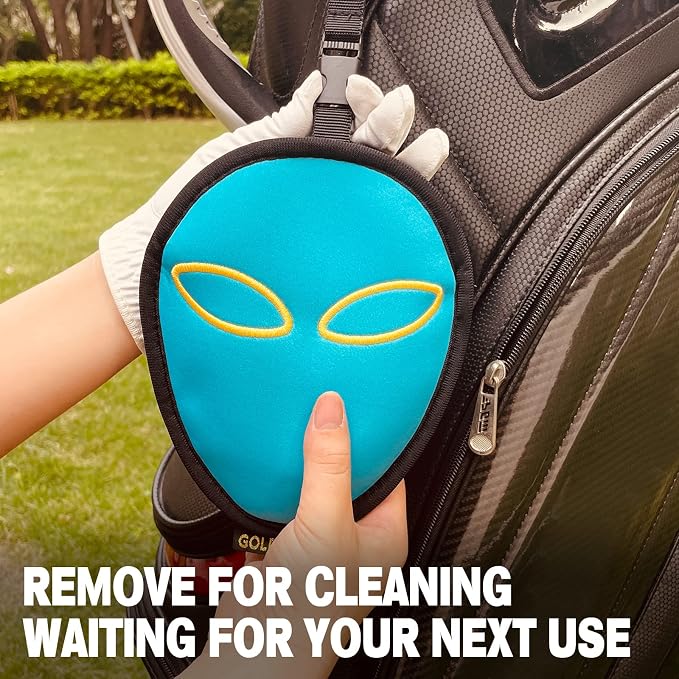 Telescopic Golf Ball Retriever for Water and Golf Club Cleaner & Ball Cleaning Bag