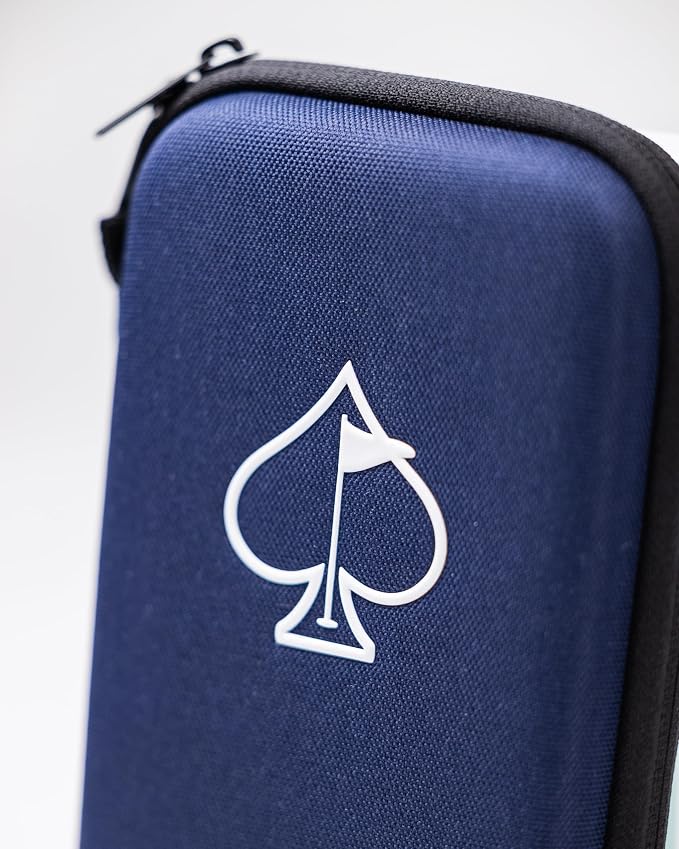 Pins & Aces Glove and Accessory Caddie - Your All-in-One Solution for Organizing and Carrying Essential Golf Accessories On The Course (Navy)