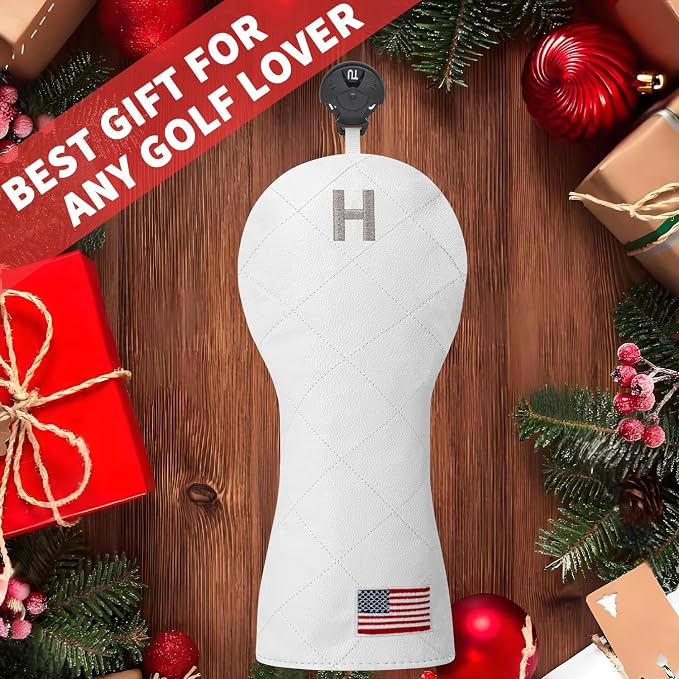 Golf Club Covers for Driver, Fairway, Hybrids - 3 Options - Golf Driver Headcover/Golf Fairway Wood Head Cover/Hybrid Headcover for Men/Women Golfer