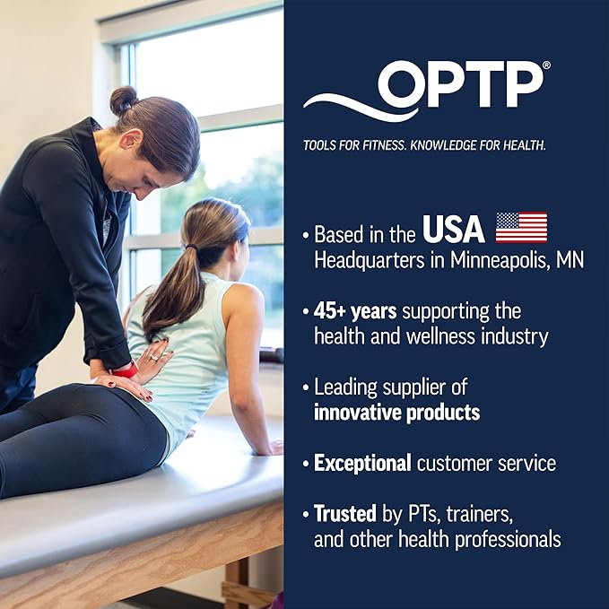 OPTP Original Norsk Mobilization Wedge - Physical Therapy Wedge for Testing, Mobilization and Manipulation of the Spine - Use in Clinic or at Home