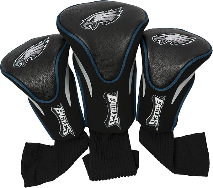 Team Golf NFL Cincinnati Bengals Contour Golf Club Headcovers (3 Count) Numbered 1, 3, & X, Fits Oversized Drivers, Utility, Rescue & Fairway Clubs, Velour Lined for Extra Club Protection