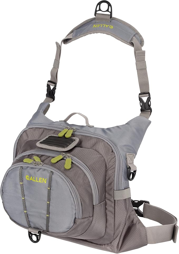 Allen Company Fall River Fly Fishing Chest Pack - Fits up to 6 Tackle/Fly Boxes and Other Accessories - Olive