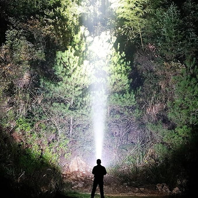 Super Bright Headlamp, Led Rechargeable Head Lamp with Battery Powered for Adult- Motion Sensor Headlamps Flashlight Waterproof Searchlight for Outdoor Hunting