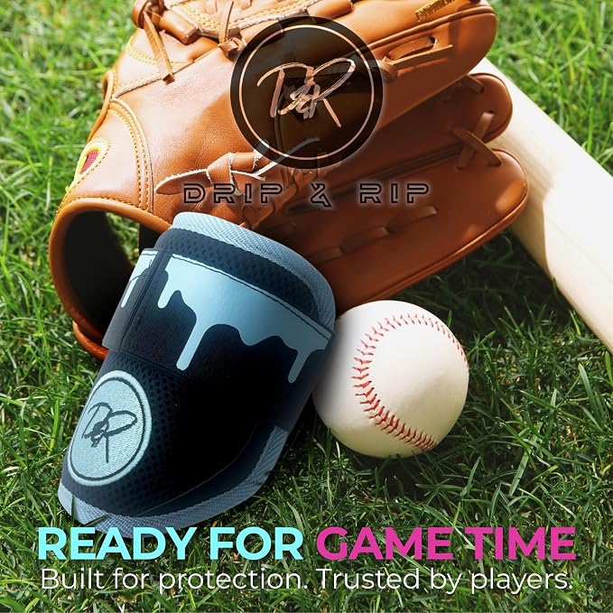 Drip and Rip - Youth Softball Elbow Guard - Baseball Batters - Baseball Elbow Guard - Youth with Adjustable Straps - Ages 10 to 12