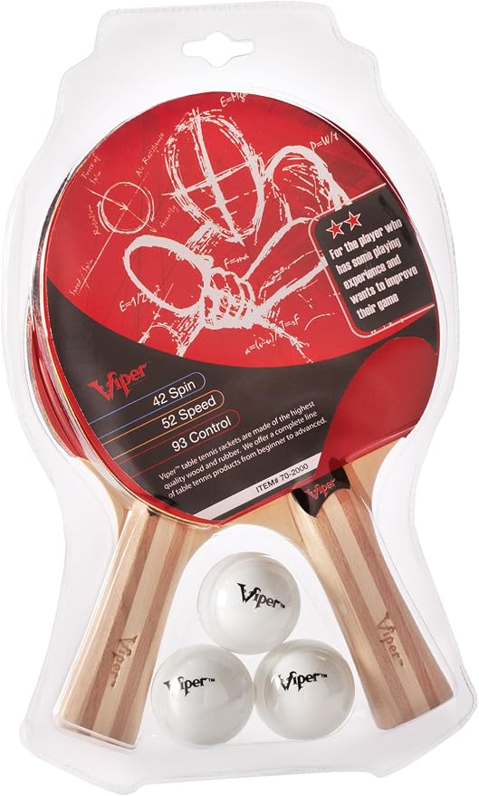 Viper Table Tennis Accessory Set (Rackets/Paddles and Balls)