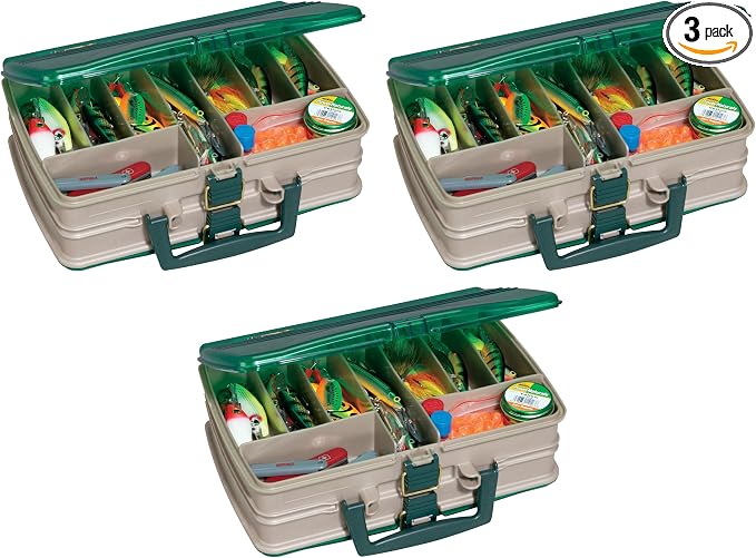 Plano Double Sided Satchel, Sandstone & Green, one Size (112000) (Pack of 3)