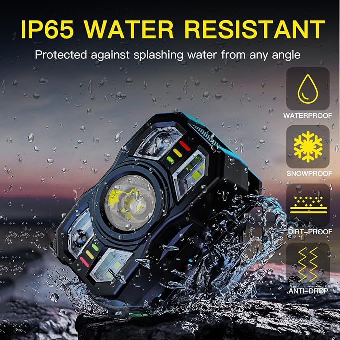 KunHe 10 Pack led Rechargeable Headlamp Flashlight Headlight Motion Sensor 10 Mode for Outdoor Camping Gear Hiking Fishing Running Cycling Headlight Emergency Lights for Home