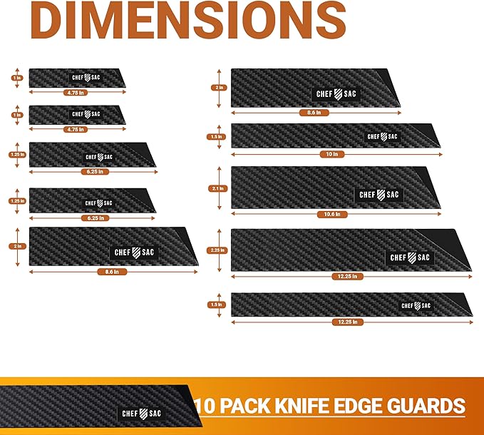 Chef Sac Chef Knife Leather Backpack with 10-Pack Knife Guards Included