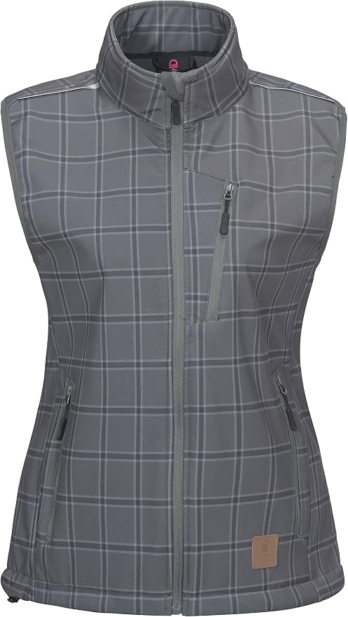 Little Donkey Andy Women's Fleece Lined Softshell Vest Lightweight Windproof Sleeveless Jacket for Hiking Outdoor Travel Golf