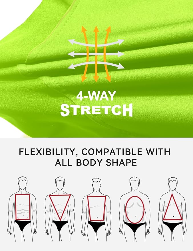Little Donkey Andy Men's Lightweight Softshell Vest, Windproof Sleeveless Jacket for Running, Hiking, Cycling, Golf