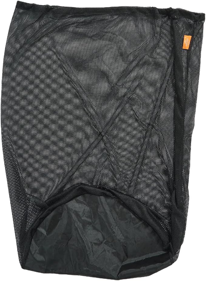 2Pcs 68L Mesh Sleeping Bag Storage Sack Stuff Sack Mesh Laundry Bag Drawstring Bag,Tear-Resistant Polyester Mesh,300D Oxford Bottom,Anti-Dirt and Water-Resistant.