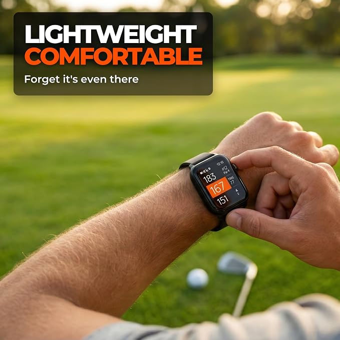 NAVO W1 Golf GPS Watch – Front, Middle & Back Distances, Hazard Tracking, No Subscription