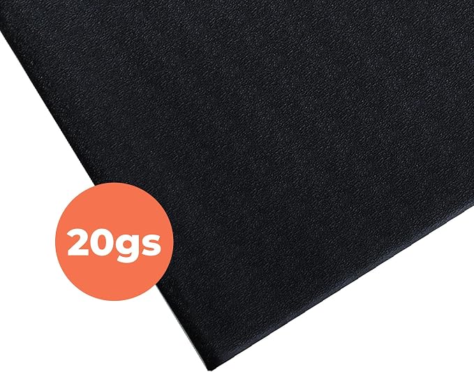 Supermats Heavy Duty Equipment Mat 20GS Made in U.S.A. for Indoor Cycles Exercise Upright Bikes and Steppers (2 Feet x 3 Feet 10 In) (24-Inch x 46-Inch) (60.96 cm x 116.84 cm) , Black