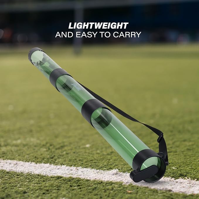 Spalding - Ball Retriever Tube for Pickleball, Tennis & Padel, Portable Ball Pickup Collector, Easy No-Bend Ball Gathering Tool, Lightweight Training Accessory for Practice & Coaching (Green)