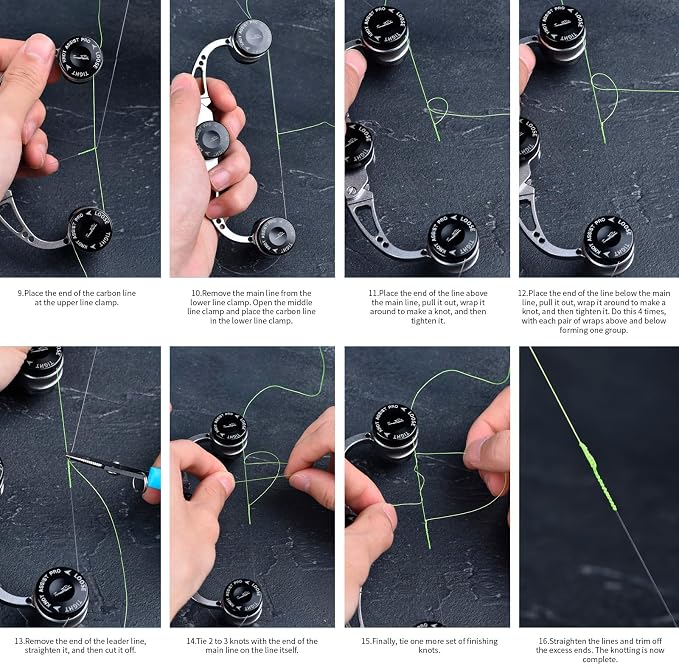 FG Knot Assist Tool,Knot Assist GT Knotter Leader Connection Knot Assist 2.0 for FG Knot Braided Line to Leader Connection Fishing Knot Tying Tool for Braid to Monofilament Leade