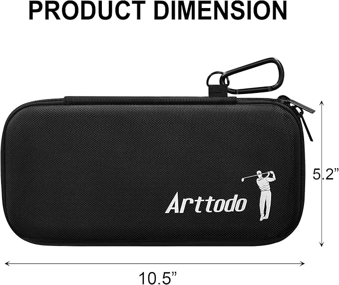 Golf Glove Case with Glove Shaper, Golf Accessories Storage Case for Tees, Ball Markers, Phone, Hard Shell Golf Bag Organizer for Golfers. A Golf Bag Accessories Must Have