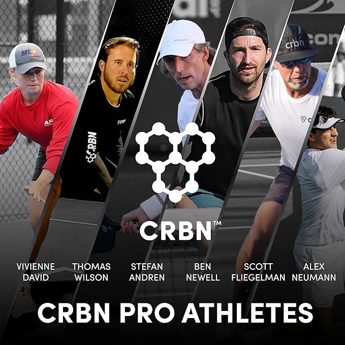 CRBN Pickleball - Paddle Eraser, Best Carbon Fiber Pickle Ball Racket Cleaner, Fast & Easy Rubber Bar to Remove Ball Residue, Dirt, & Minor Scrapes/Scratches - Choose 1 Pack or 2 Pack
