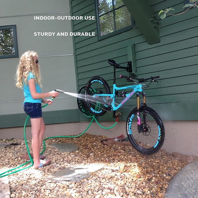 Feedback Sports | Velo Wall Post Bike Storage Mount | Bicycle Wheel Storage | Foldable and Space Saving | Road, Gravel, Mountain Bike Compatible | Versatile Garage Organization