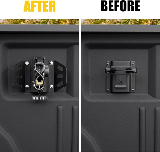 Retractable Ratchet Straps Compatible with 2015-2025 2026 Ford F150 Retracting Straps 2PCS Auto Retract Securing Strap Tie Down System for 2025 F150 Accessories