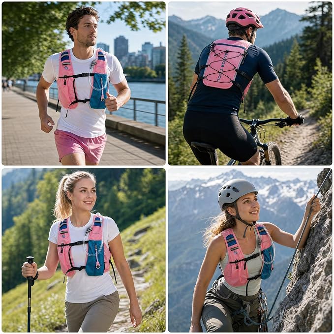 Cooling Vest for Men Women, Hydration Vest for Running Hiking | 2L Water Bladder,3 Cold Source