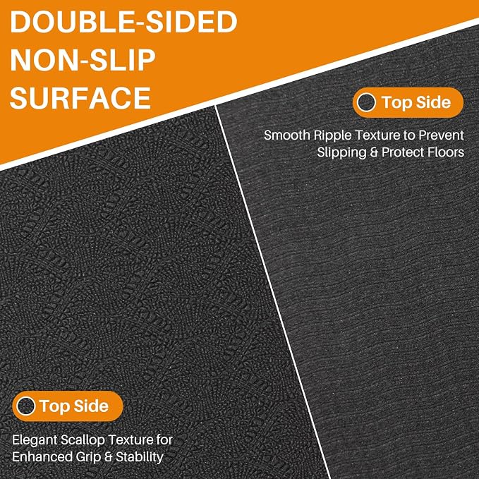Walking Pad Mat for Carpet,6mm Thick,Bike Mat Compatible with Peloton Bike,Elliptical,Treadmill Mat,Under Exercise Bike Trainer Pad for Indoor Stationary Spin Bike Gym Equipment Hardwood Floor Carpet