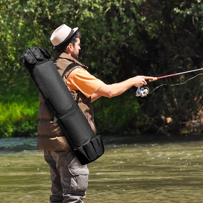 Fishing Pole Bag Rod Case, Folding Fishing Pole Bag Fishing Gear