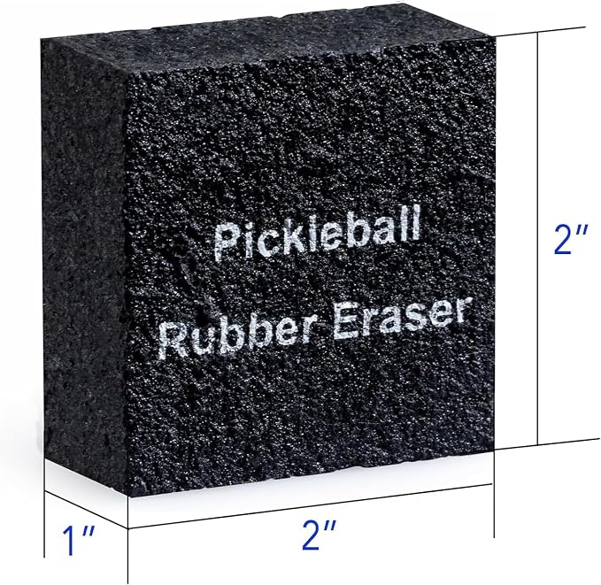 Pickleball Paddle Eraser, Best Carbon Fiber Pickle Ball Racket Cleaner, Fast & Easy Rubber Bar to Remove Ball Residue, Dirt, & Minor Scrapes, Scratches (1PCS)
