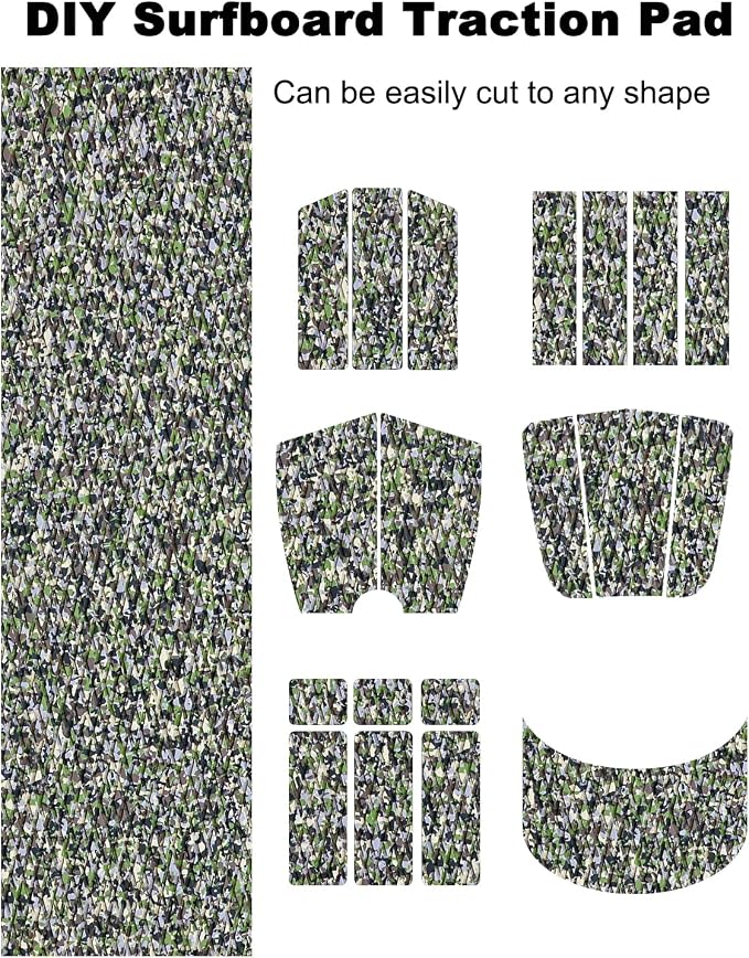 Hjdeck Universal Surfboard Pad EVA Foam Boat Flooring Decking Sheet Self-Adhesive Non-Slip Deck Grip Mat Marine Carpet for Yacht Boat Kayak Decking Golf Cart Fishing Boat RV Surfing Traction Pad
