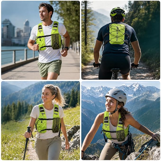 Cooling Vest for Men Women, Hydration Vest for Running Hiking | 2L Water Bladder,3 Cold Source