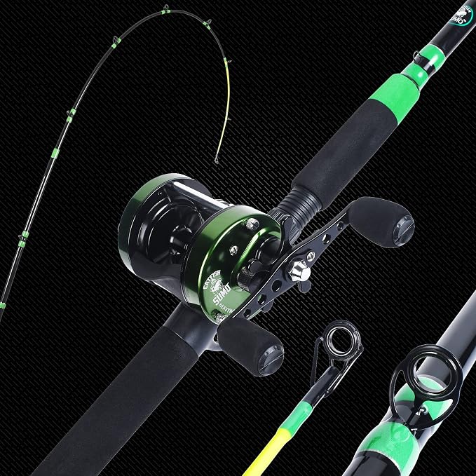 Championship Catfish Rod: 2 Piece, Medium Heavy Chop Stick, Sensitive Tip for Detecting Bites, Heavy Backbone for Hauling in Ugly Monsters, 10-50lb Line, 7'6"…