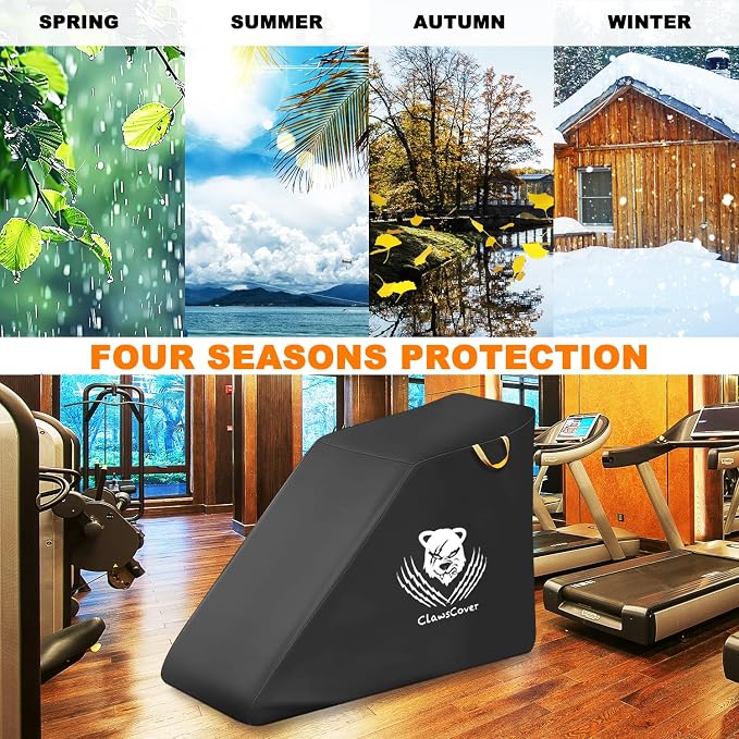 ClawsCover Treadmill Cover Waterproof Dustproof Running Machine Cover Exercise Workout Equipment Protective with Windproof Drawstring and Air Vents for Home Gym Indoor Outdoor
