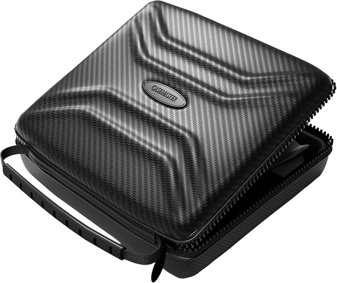 Casemaster Ventura Pro Darts Case, Holds 12 Steel Tip or Soft Tip Darts Fully Assembled, Hard Shell Dart Case with 2 Storage Tubes, Dart Storage Accessories
