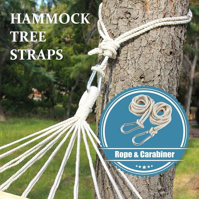 INNO STAGE 2 Tree Swing Hanging Straps Hammock Rope 13 FT Each with Heavy Duty Carabiner Hooks Kit for Camping or Tire Playground Accessories - Safer Extension Conversion/Easy Setup Indoor Outdoor