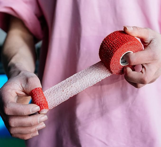 WARM BODY COLD MIND Lifting Thumb Tape for Weightlifting |1.5" x 20.6ft| - Hook Grip Tape for Gym, Powerlifting, Deadlift, Weight Lifting, Athletic Finger Wrap