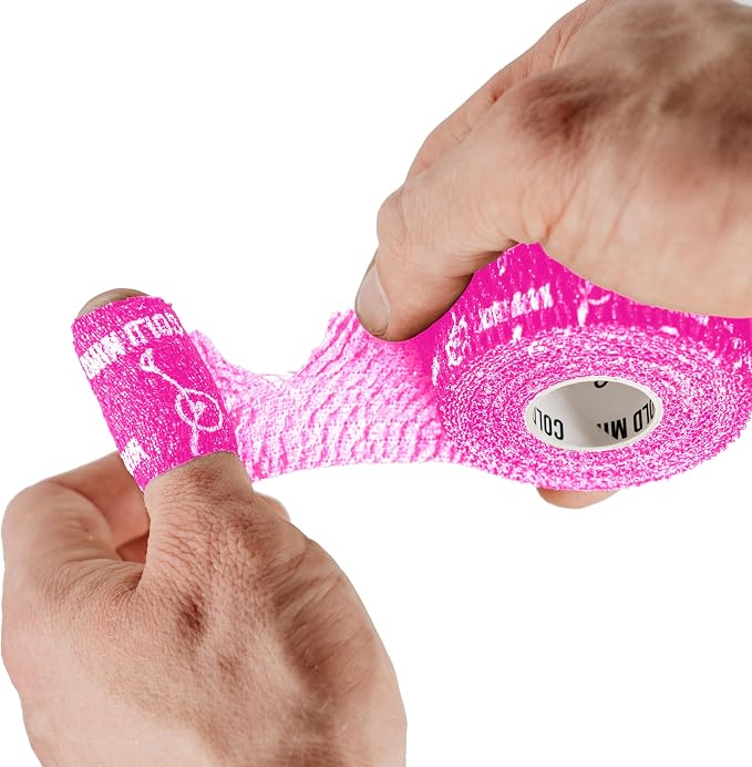 WARM BODY COLD MIND Lifting Thumb Tape for Weightlifting |1.5" x 20.6ft| - Hook Grip Tape for Gym, Powerlifting, Deadlift, Weight Lifting, Athletic Finger Wrap