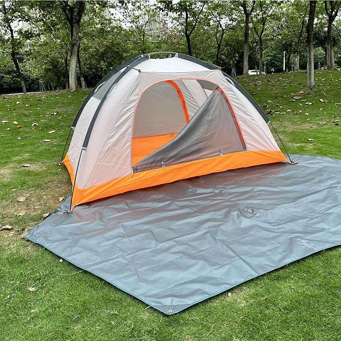 Azarxis Hammock Camping Tarp Rain Fly, Waterproof Tent Shelter Awning Sunshade Cloth Picnic Mat for Outdoor Hiking Beach Backpacking - Included Guy Lines & Stakes