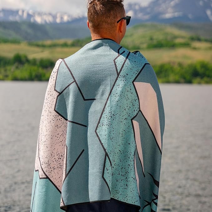 Nomadix Original Towel - National Parks- Perfect for Beach, Pool, Travel, Camping, Yoga - Made with Recycled Materials - Super Absorbent - Sand Resistant