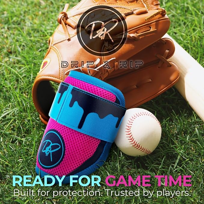 Drip and Rip - Youth Softball Elbow Guard - Baseball Batters - Baseball Elbow Guard - Youth with Adjustable Straps - Ages 10 to 12