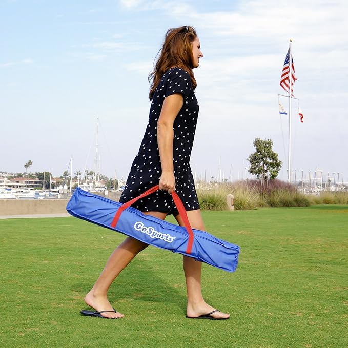 GoSports Portable Cornhole Set with Carry Case - Outdoor Lawn Bean Bag Toss Game for Adults and Family - Beach, Camping, Yard Games & More