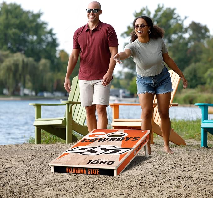YouTheFan NCAA 2’ x 4’ Professional Wood Cornhole Game