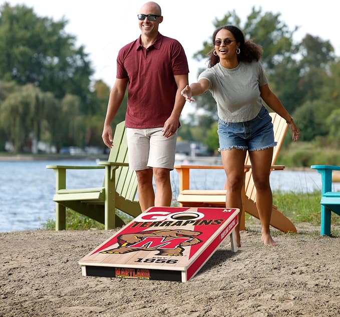 YouTheFan NCAA 2’ x 4’ Professional Wood Cornhole Game