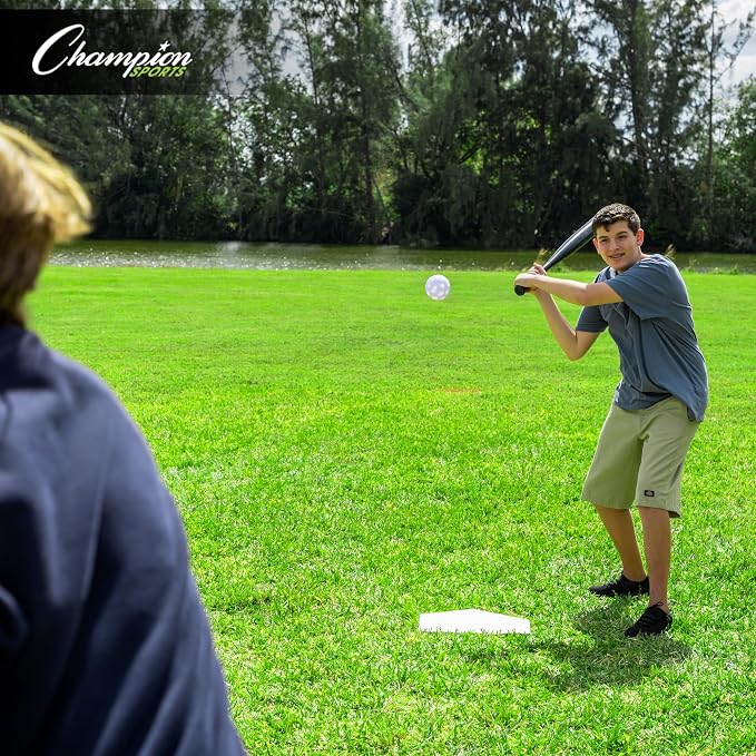 Champion Sports Throw Down Base Sets – Durable Baseball & Softball Practice Bases for Indoor & Outdoor Training