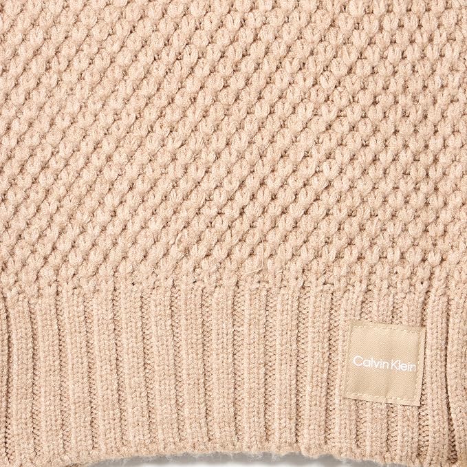 Calvin Klein Women's Chunky Waffle Knit Beanie and Scarf Set