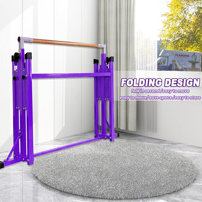 Marfula Gymnastic Bar For Kid and Teenage of 3-25, 5Ft/8 FT Base Length 4Ft Width 5Ft Adjust Height, Gymnastic Kip Bar For Gymnast, Gymnastic Training Equipment For Professional Training Home Club Use